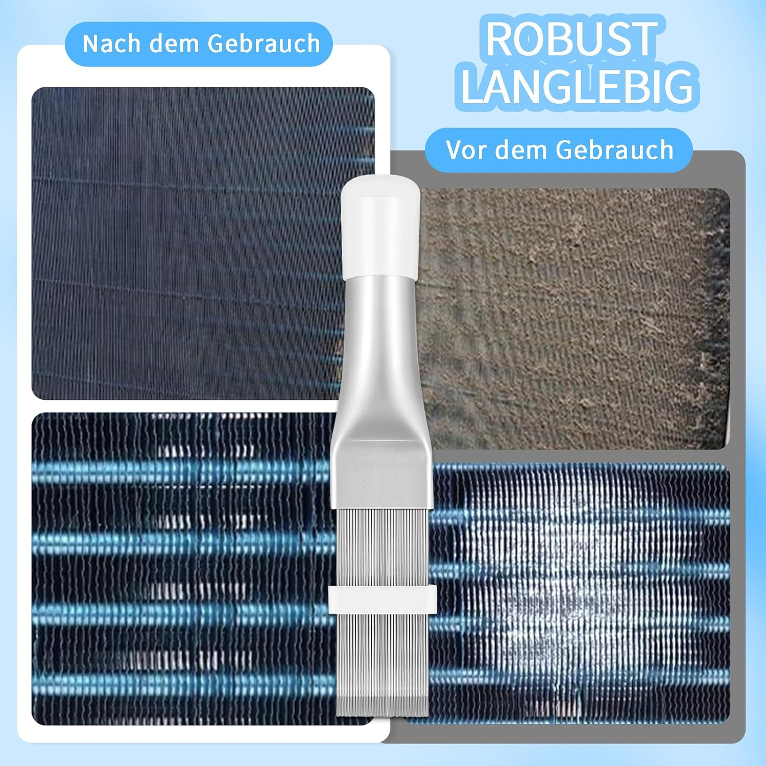 FLEXNOVA Slat Comb Dryer, Pack of 4 Condenser Comb Dryer, Radiator Comb, Dryer Cleaning Brush, Dryer Brush Cleaning, Condenser Comb for Cleaning Air Conditioners, Refrigerators Evaporation image number 3