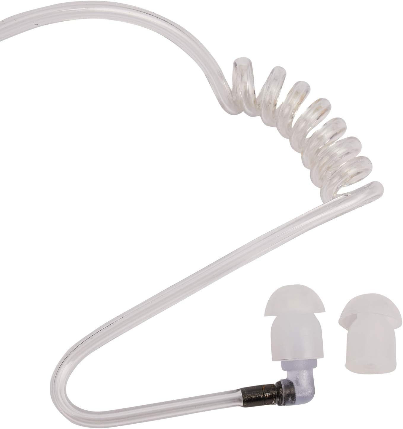 Bjworeye 3.5Mm Adjustable Throat Mic Microphone Covert Acoustic Tube Earpiece Headset with Finger PTT for Android Mobile Phone image number 6