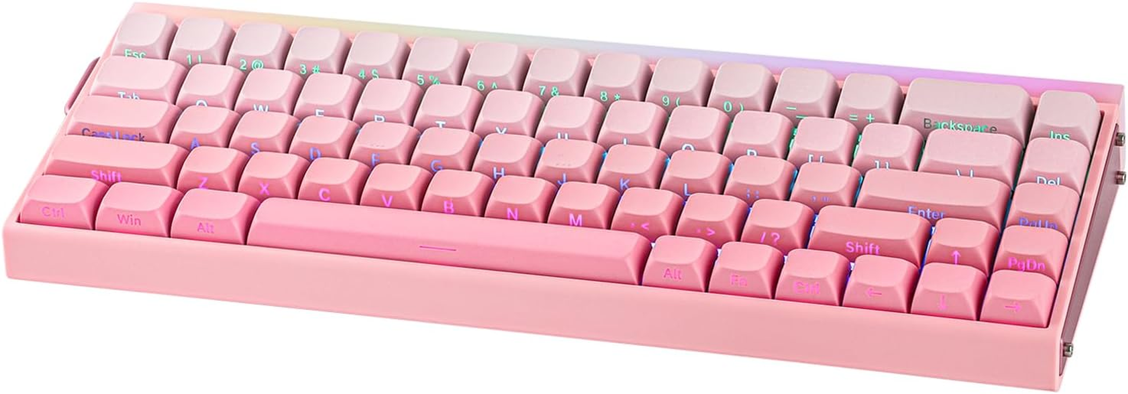 EPOMAKER Aula Hero68 HE Wired Magnetic Gaming Keyboard, 0.01Mm Adjustable Actuation, Rapid Hall Effect Switch, 8Khz Polling, 5-Layer Sound Dampening, RGB Box & Backlight (Pink) - Pink image number 6