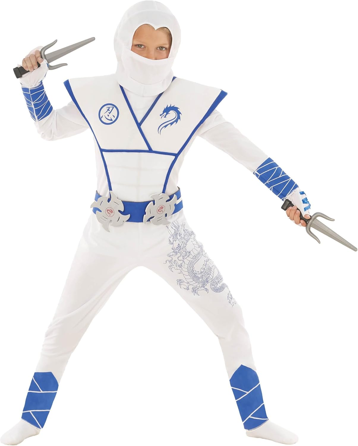 Morph White Ninja Costume for Boys Halloween Costumes for Boys Ninja Kids Costumes Ninja Outfit Kids