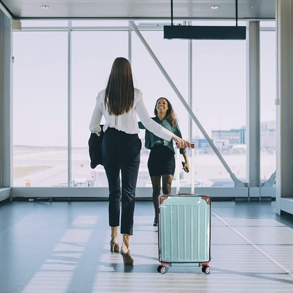 20" PVC Travel Luggage Suitcase Case Cover Waterproof Luggage Protective Cover image number 4