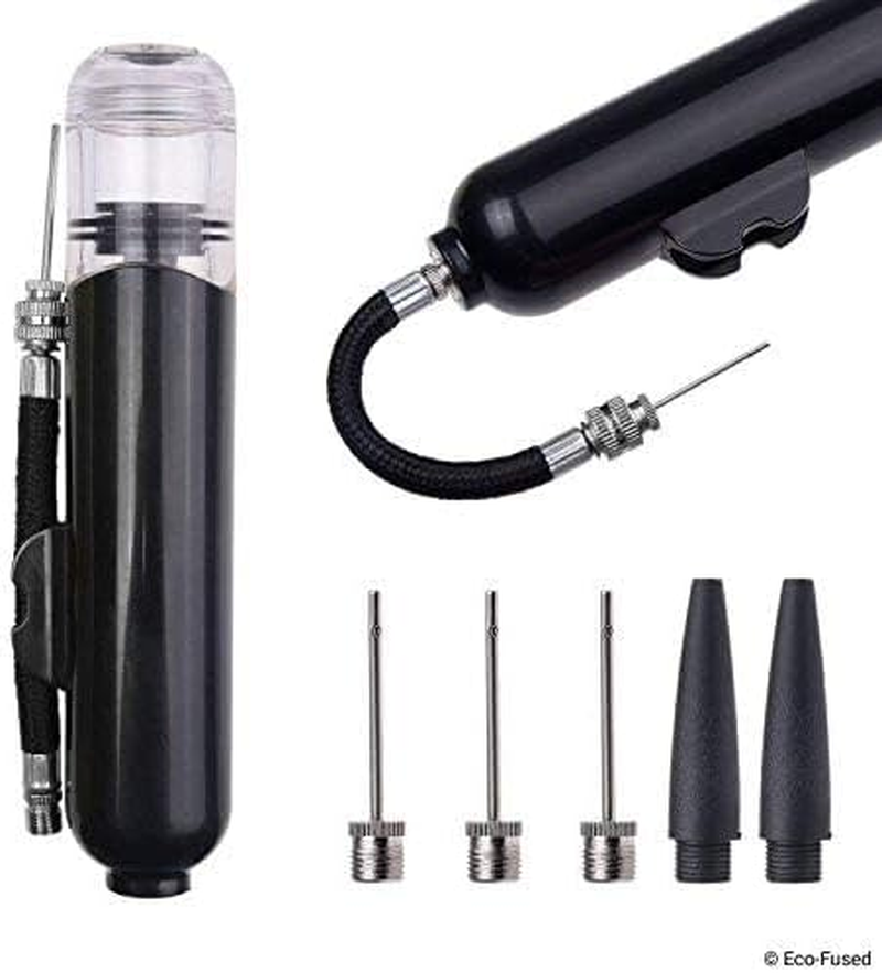 2X Ball Pump - Super Compact - Dual Action (Pumps Air When You Push and Pull) - for Sport Balls (Basketball, Soccer, Football, Rugby, Volleyball, Yoga, Etc.) and Inflatables (Beach Balls, Pool Floats) image number 3