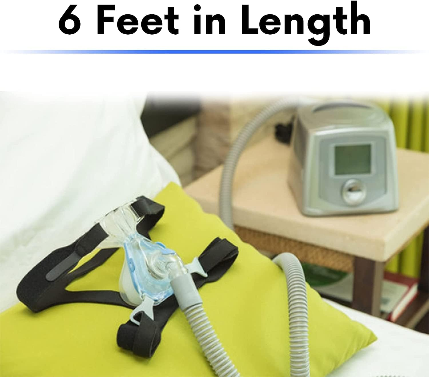 BISTRAS 6-Foot Universal CPAP Tubing - Compatible with All Major CPAP, Bipap and Most Machines (1Pack) image number 5