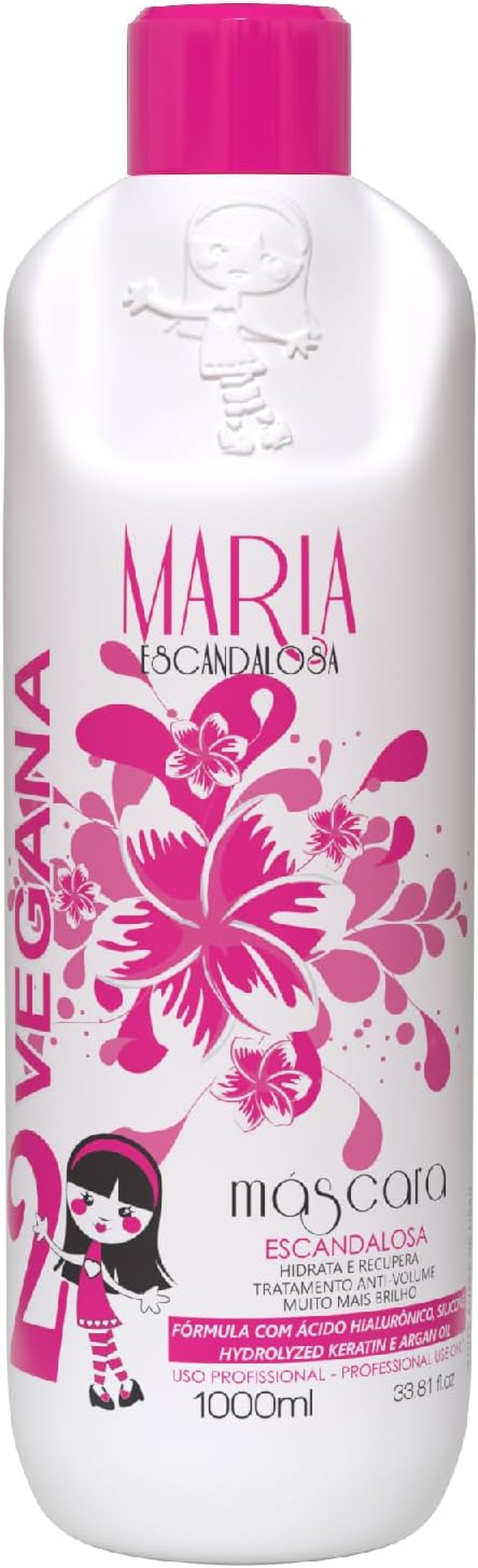 Maria Escandalosa | Progressive Smoothing Kit | Hydrolized Keratin + Argan Oil | (2X) 1000 Ml / 33.8 Fl.Oz.