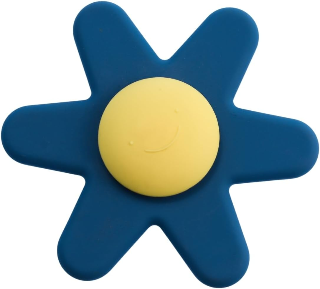 Koala Dream - CA3028B Silicone Daisy Spinner Blue- Spinning Daisy Toy with Suction Base image number 6
