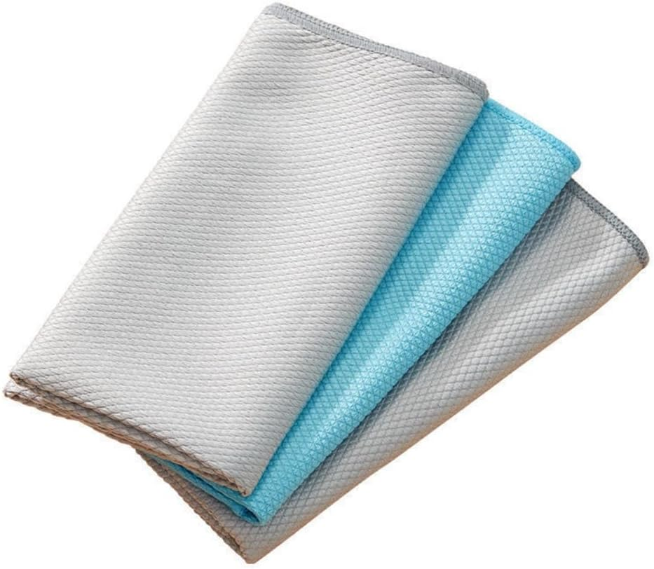 5 Pack Good Home Reuseable Cleaning Cloth, Household Ultra Absorbent Cleaning Towel for Cleaning Glass, Special Kitchen Microfiber Dishtowels for Everyday Kitchen Basic, 30&times;40 CM (5, 5 Colors)