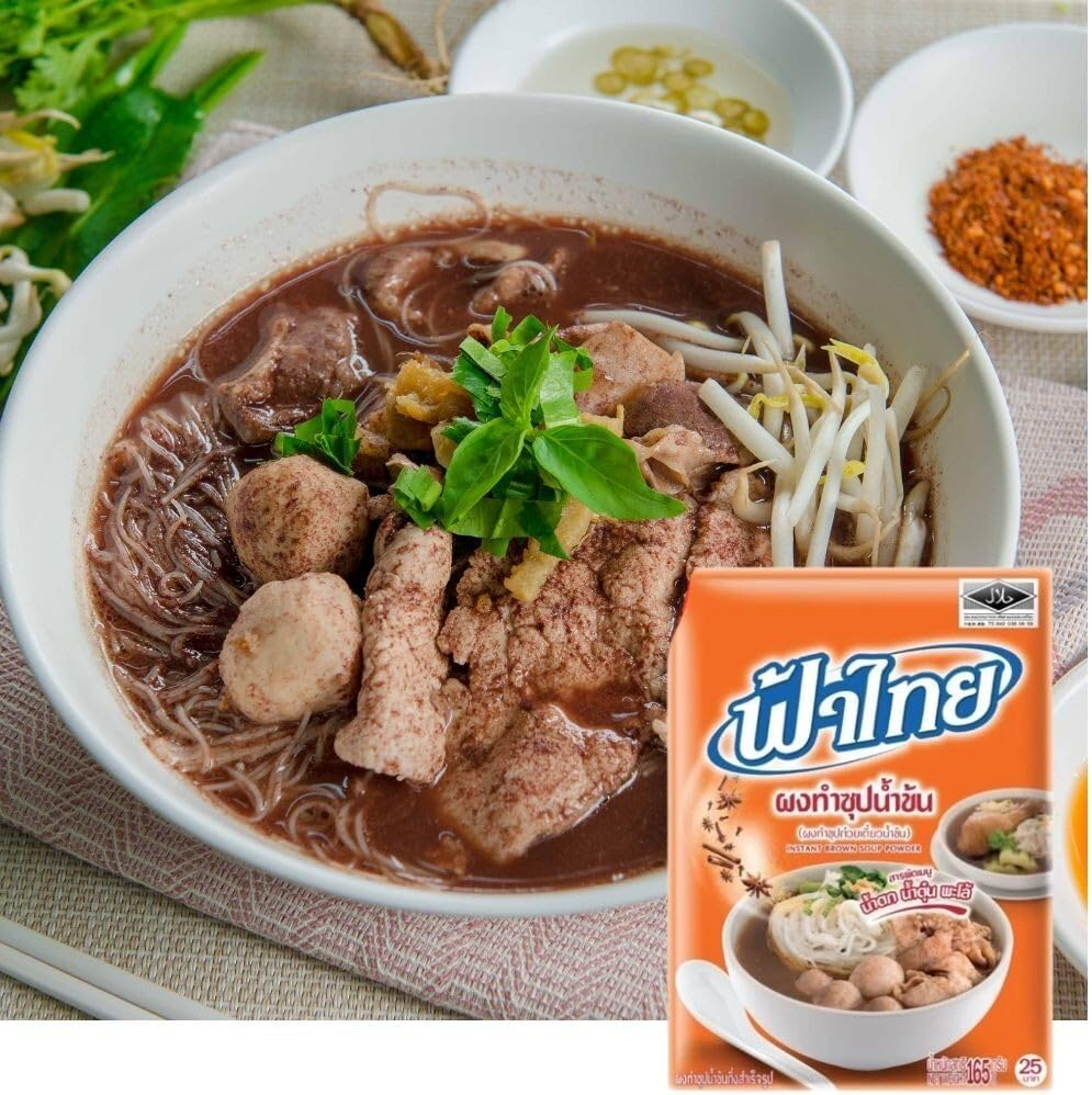 Fathai Brown Noodle Soup Powder 75 G image number 3