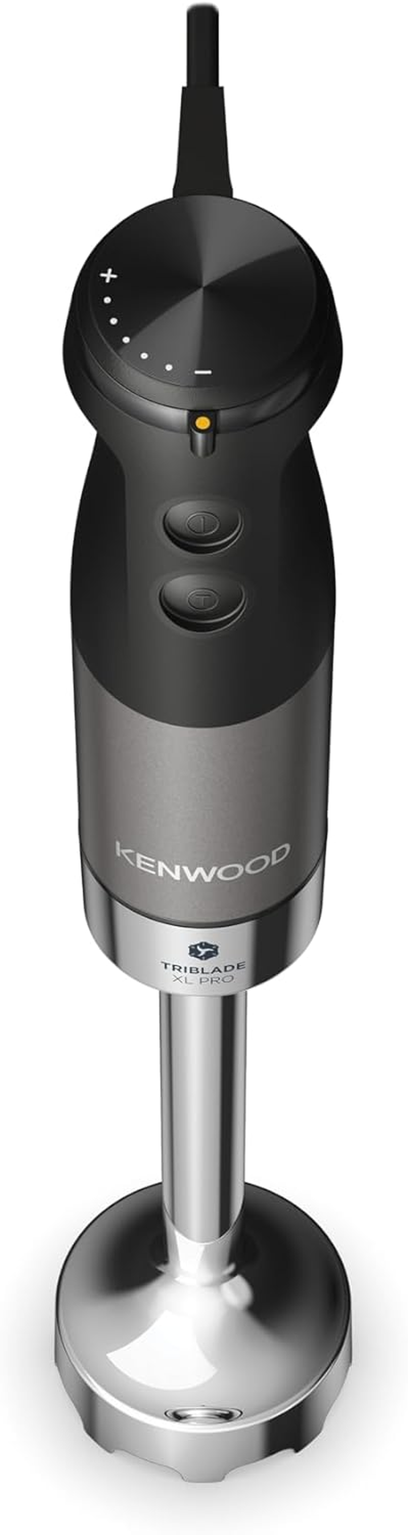 Kenwood Triblade XL Pro HBM80.322BK, Minipimer with Triblade System, Variable Speed + Turbo, Stainless Steel Shaft, Includes Chopper 500 Ml, Whisk, Emulsifier, 700 and 250 Ml Glasses, 1200 W, image number 3