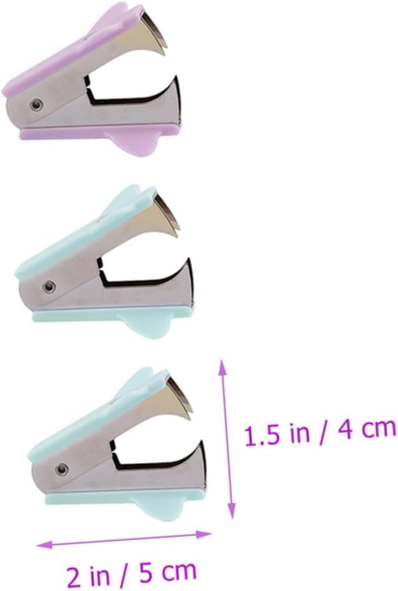 Mini Nail Remover Staple Remover, 4Pcs Staple Remover Staple Puller Stapler Remover,Staple Remover Metal Jaws Staples Puller,Staples Remover Stapler Puller,Staple Remover with Extra Wide Finger Grip image number 2