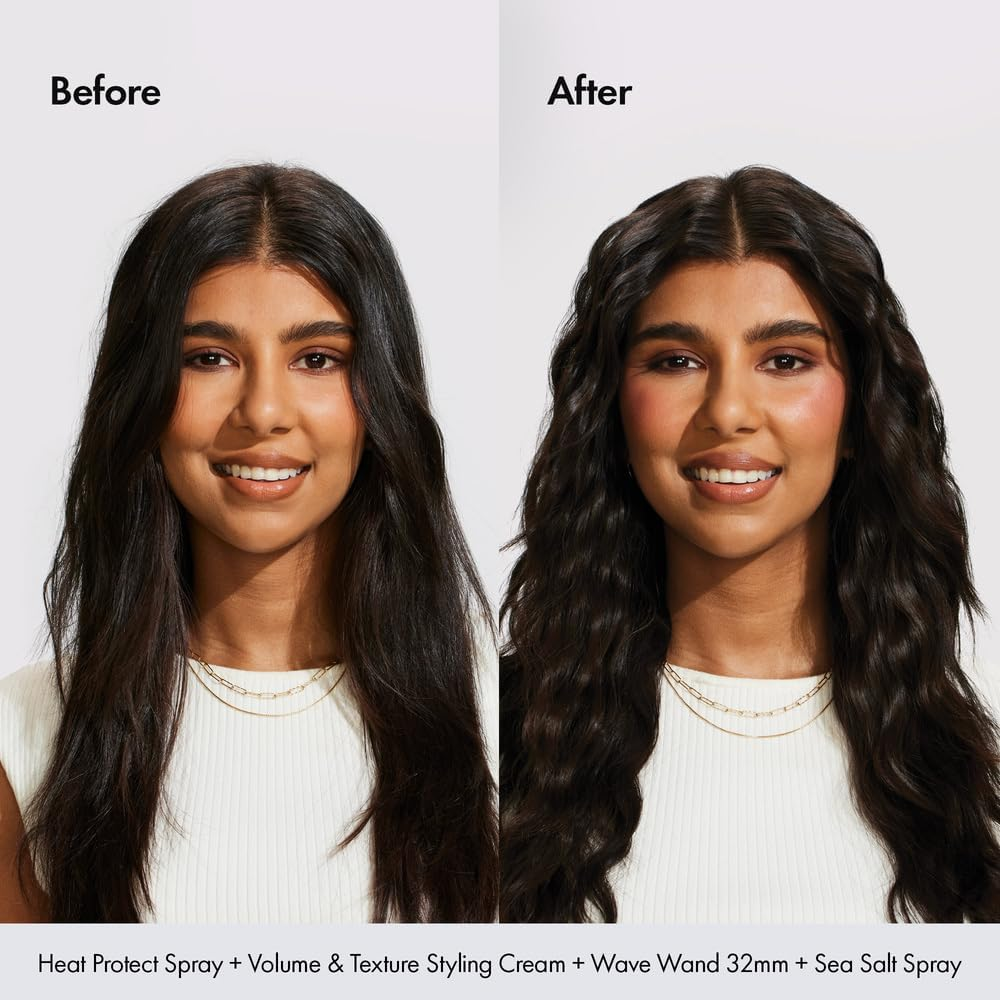 Bondiboost Wave Wand Hair Curling Iron Wand [32 Mm] - 1.25 Inch Ceramic Tourmaline Triple Extra-Large Barrels - Long-Lasting, Natural Looking Waves - Instant Heat-Up for Fast Styling image number 4