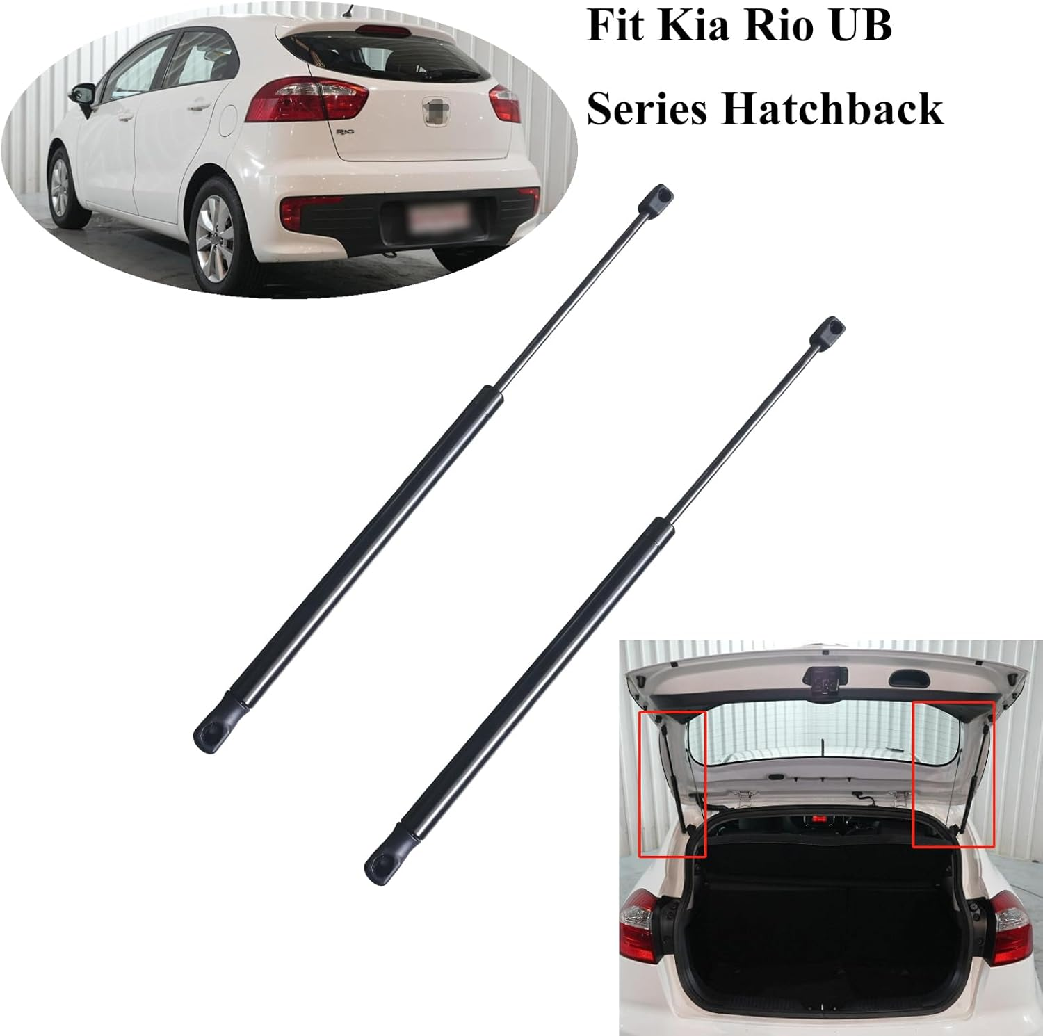 Tailgate Boot Gas Struts Fit for Kia Rio UB 3Dr&5Dr Hatchback 2011 2012 2013 2014 2015 2016 2017;81780-1W200 C1615133A Rear Boot Trunk Lift Support Shock Damper image number 2