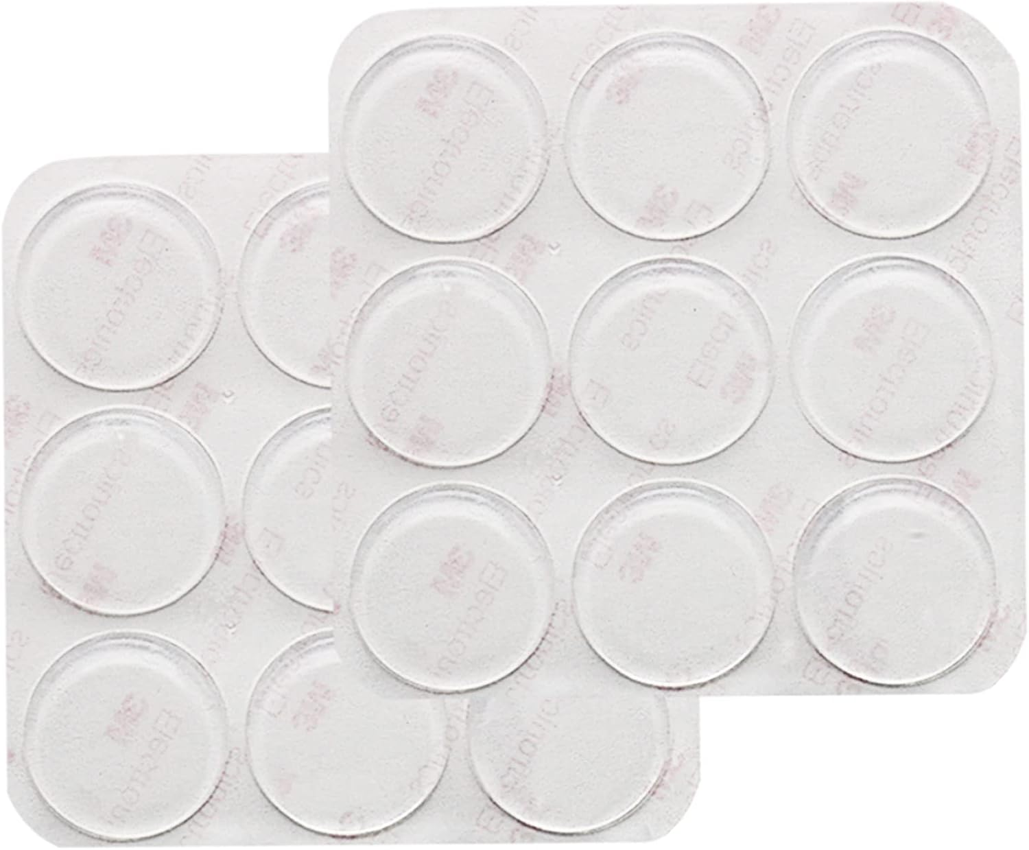 GINOYA 18Pcs Glass Top Bumpers, Silicone Adhesive Furniture Bumpers for Glass Table Door Cabinet Drawers image number 6