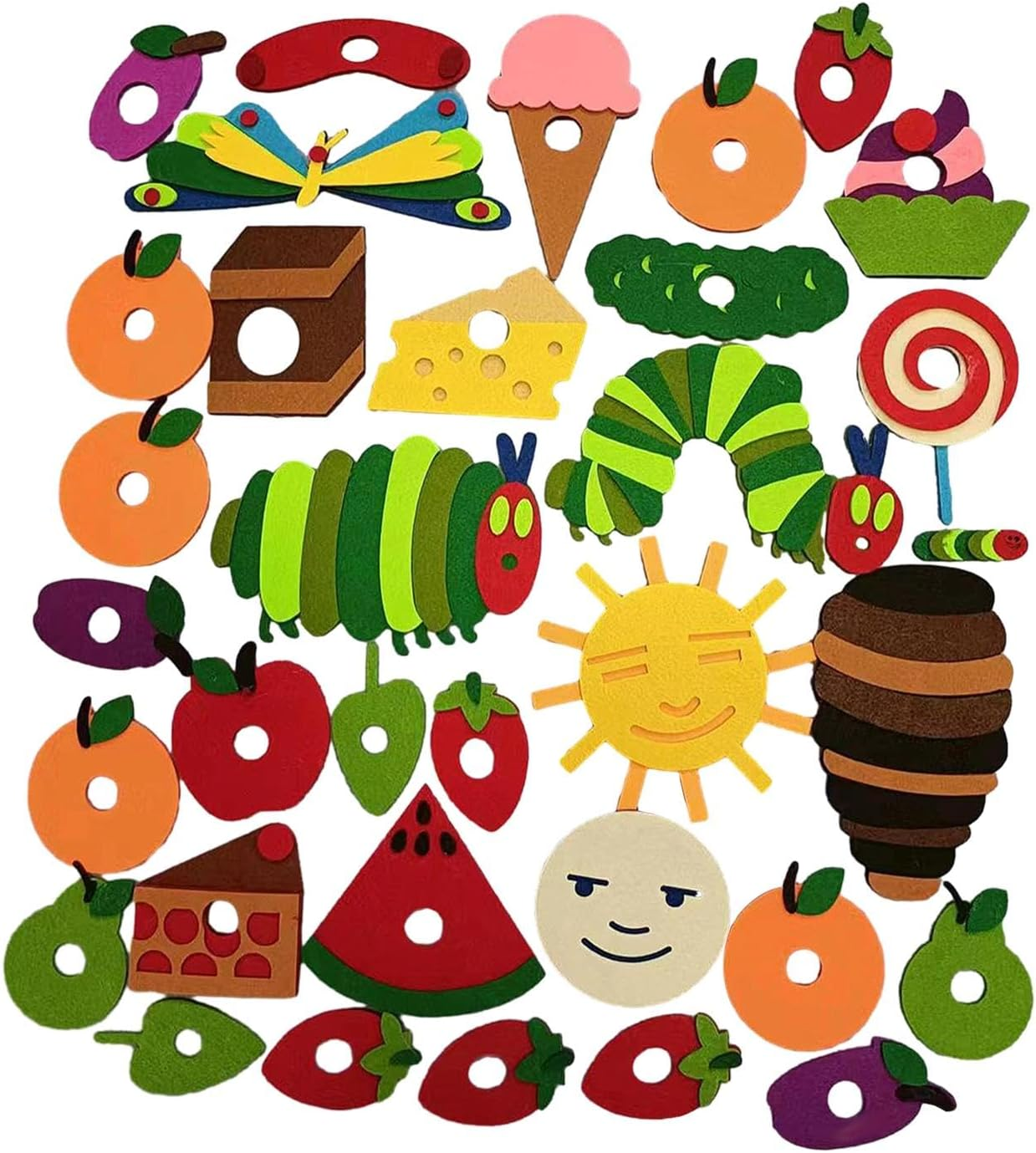 Precut Felt Figures Sets Storytelling Teaching Activity Figures Kits Reusable Montessori Early Learning for Preschool image number 4