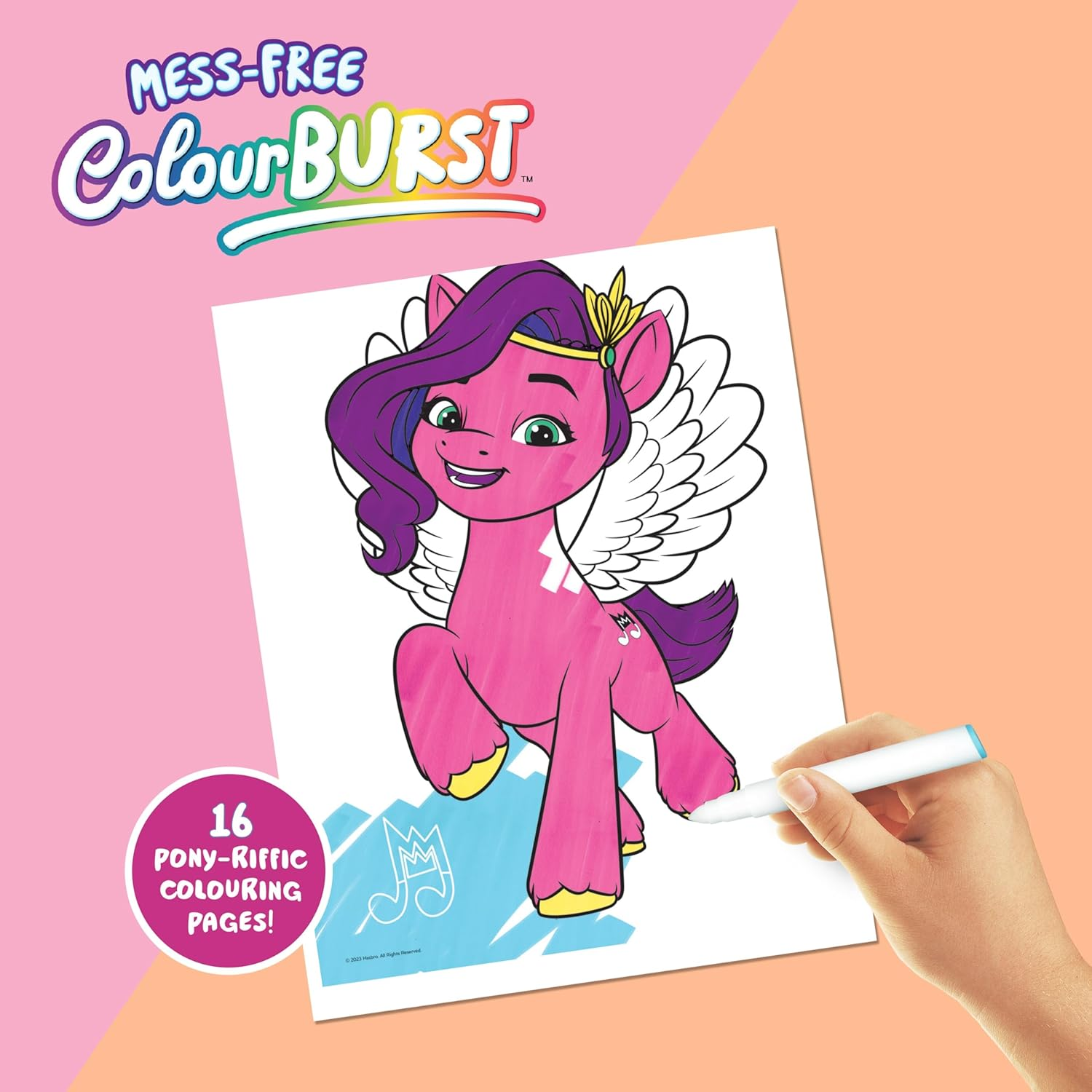 Inkredibles Activity Kit My Little Pony - 56 Pages of Colouring Fun with Magic Ink, Colour Burst, Stickers, and Mess-Free Technology image number 3
