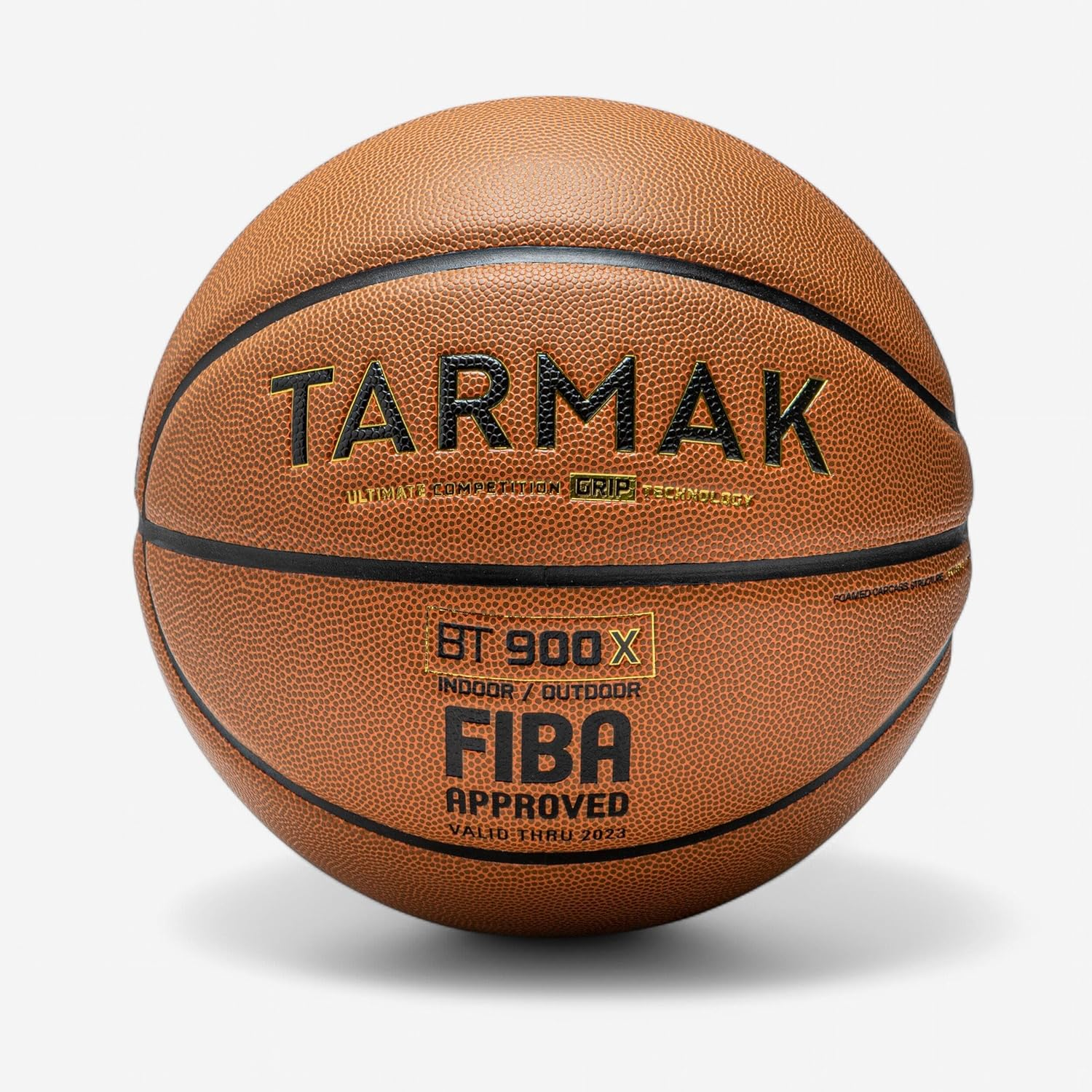 Tarmak Decathlon Tarmak Bt900 FIBA Approved Grip Touch Basketball Orange Size 7 - Basketball image number 5