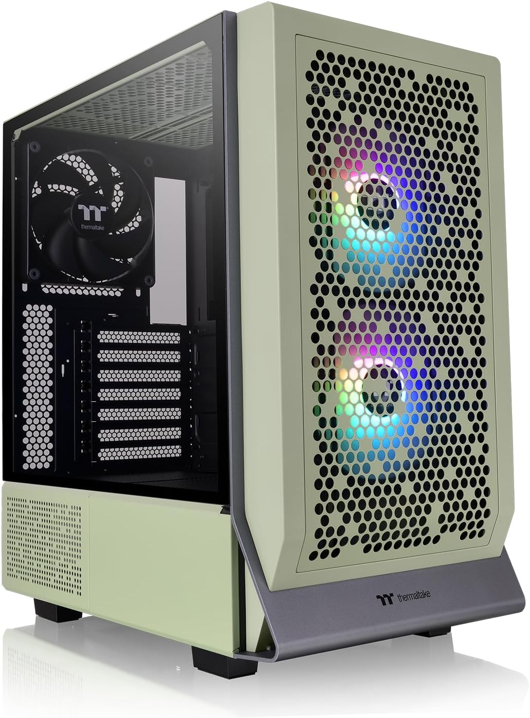 Thermaltake Ceres 300 Tempered Glass ARGB Mid Tower E-ATX Case Matcha Green Edition, CA-1Y2-00MEWN-00 image number 1