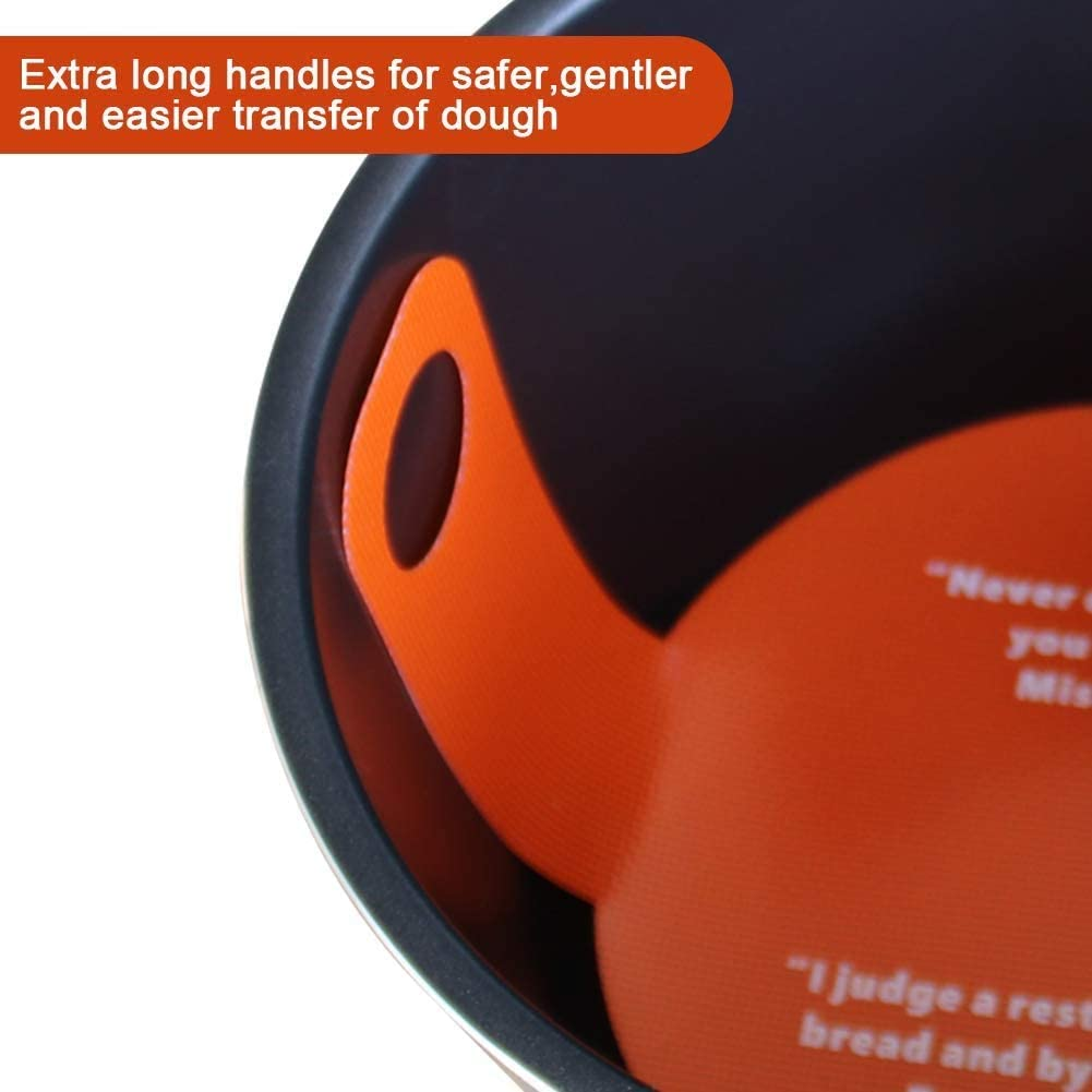 Bread Basics Silicone Baking Mat for Dutch Oven Bread Baking,Eco-Friendly Dough Drop/Dough Bread Sling Baking Mat,Long Handles for Gentler, Safer & Easier Transfer of Dough image number 4