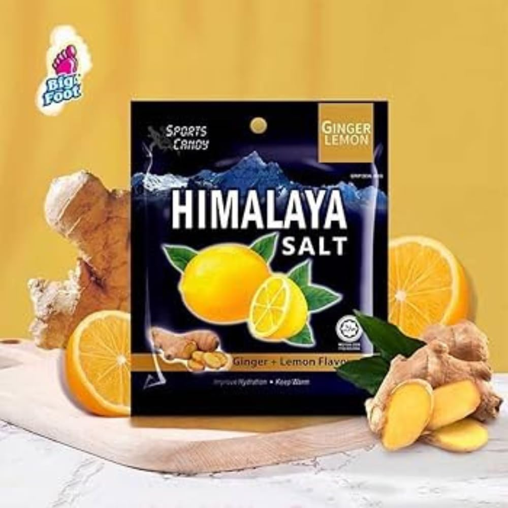 Big Foot Himalaya Salt Candy (Pack of 12) (Ginger Lemon) image number 1
