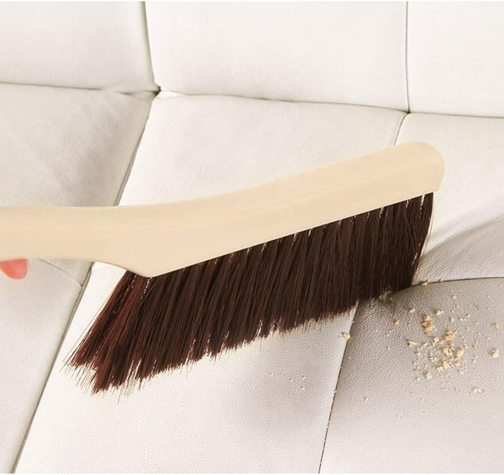 Cleaning Brush,Hand Brushes,Brush with Handle,Grout Tile Brush,Bed Brush Household Bedroom Cleaning Broom Broom Sofa Carpet Soft Fur Long Handle Plastic Dust Brush image number 2