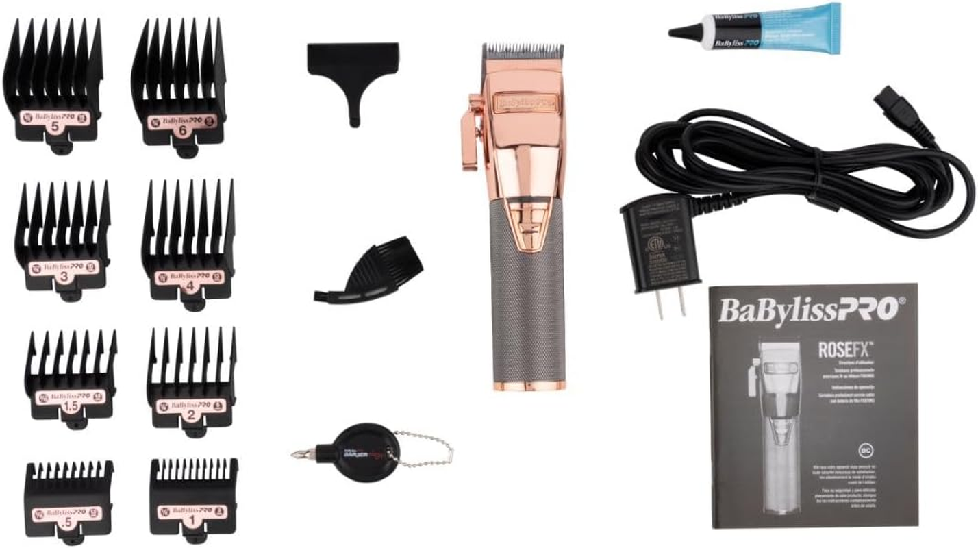 Babylisspro Rosefx Lithium Hair Clipper, Rose Gold