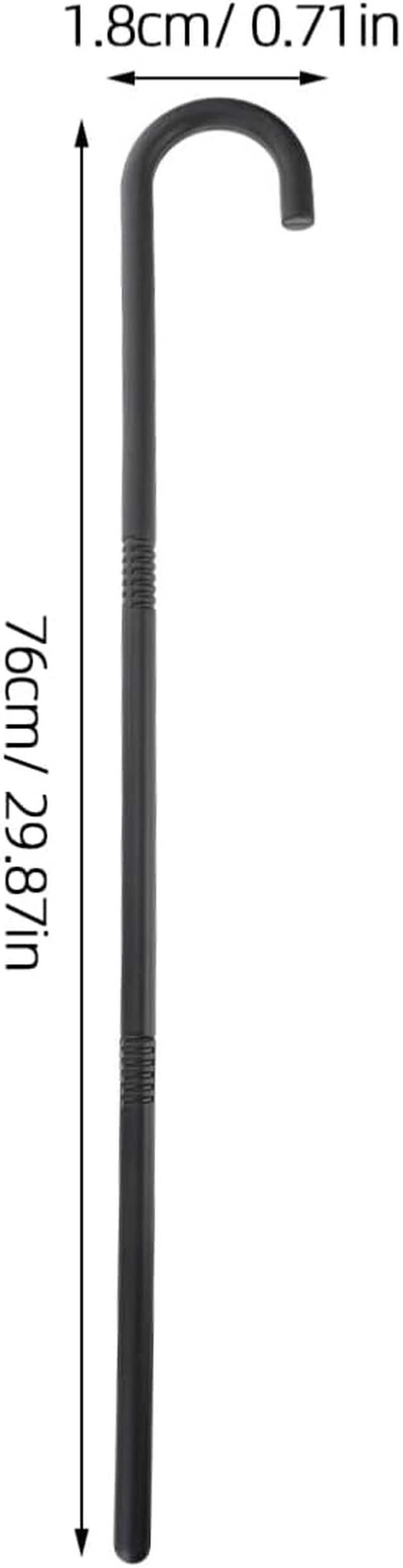 Toddmomy Magician Crutch Stick | Creative Plastic Kids Costume Cane Prop for Halloween Party | 3-Section Adjustable Black Decorative Walking Stick (1 Pack) image number 1