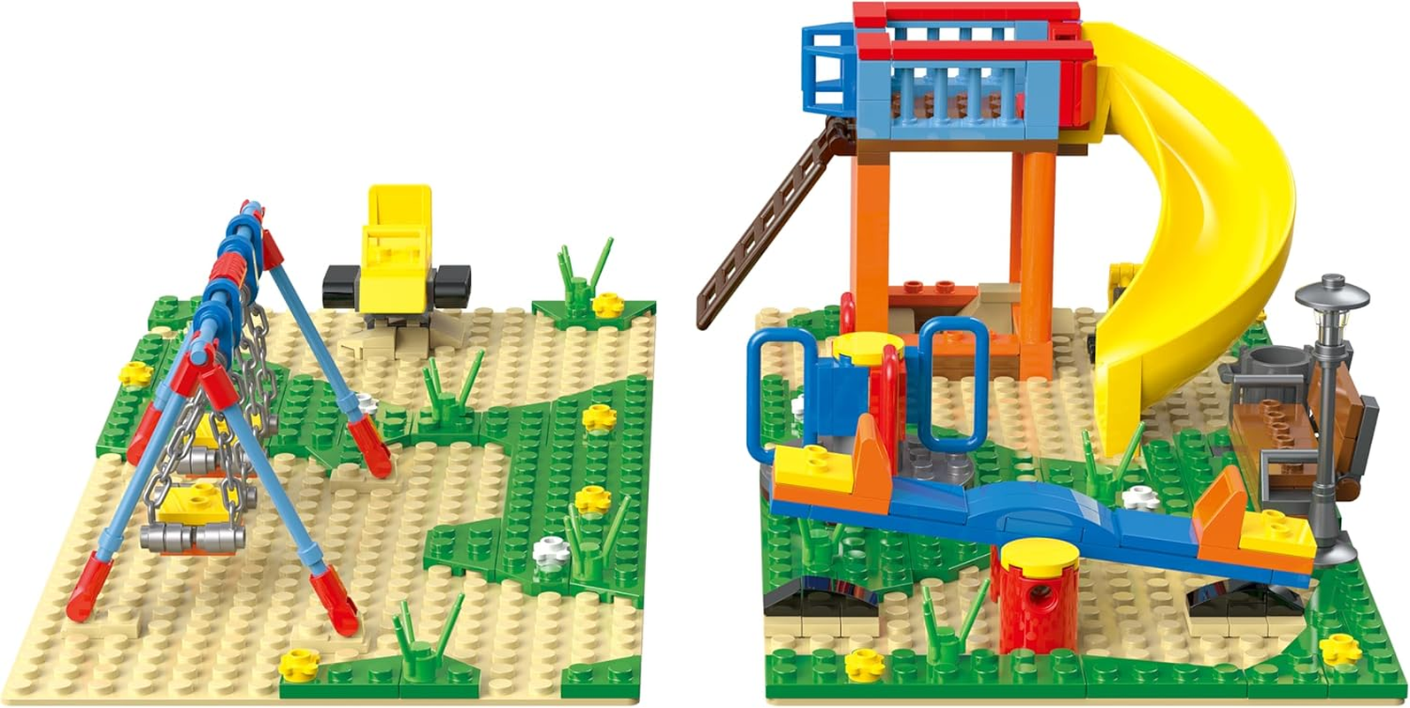 Bluebrixx Play 107422 &ndash; Playground Made of Clamping Blocks with 345 Building Elements image number 2