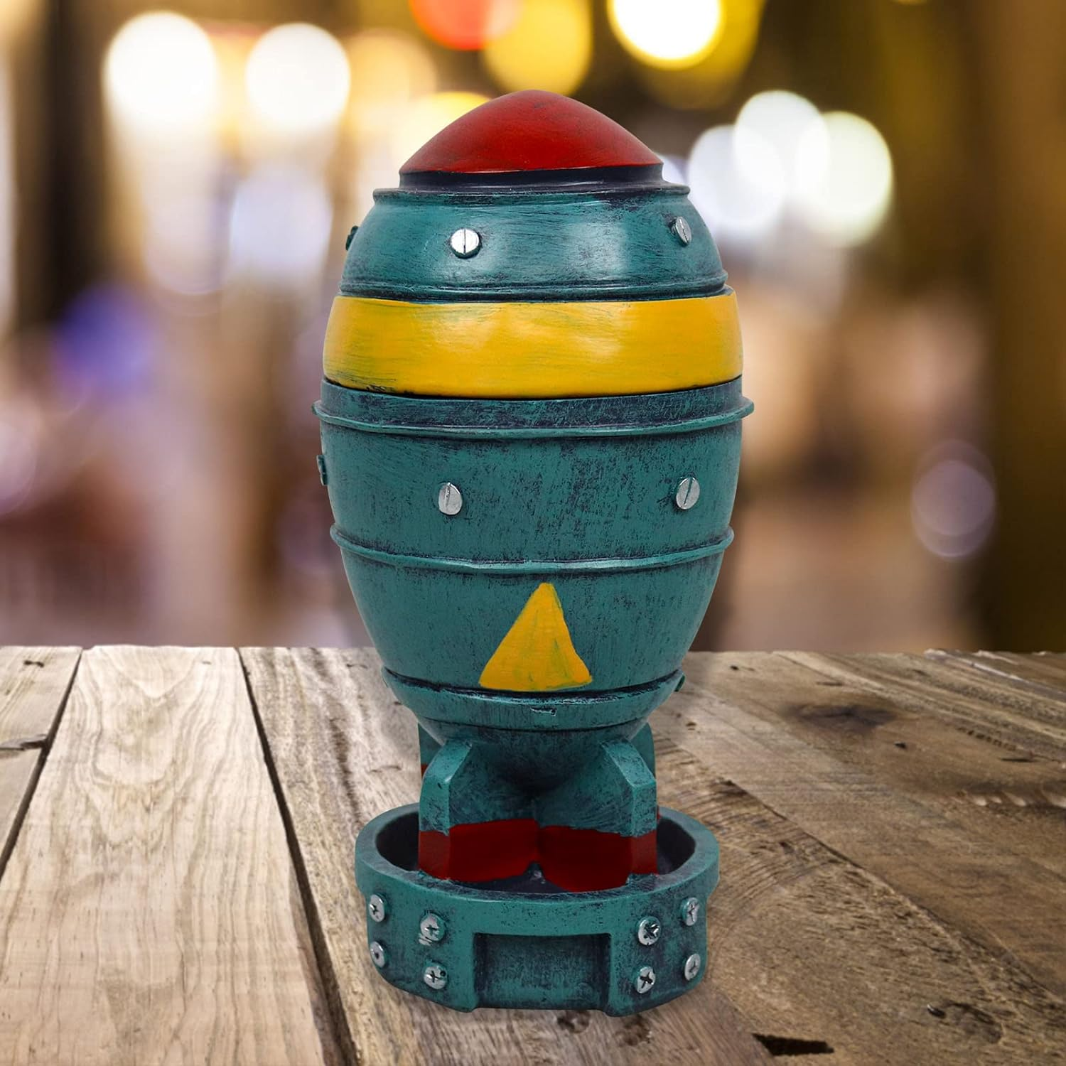 Nuke Statue Fallout Decor Mini Nuclear Bomb Storage Box 3D Openable Resin Rocket Sculpture Figure Home Desk Table Decoration Halloween Toys image number 2