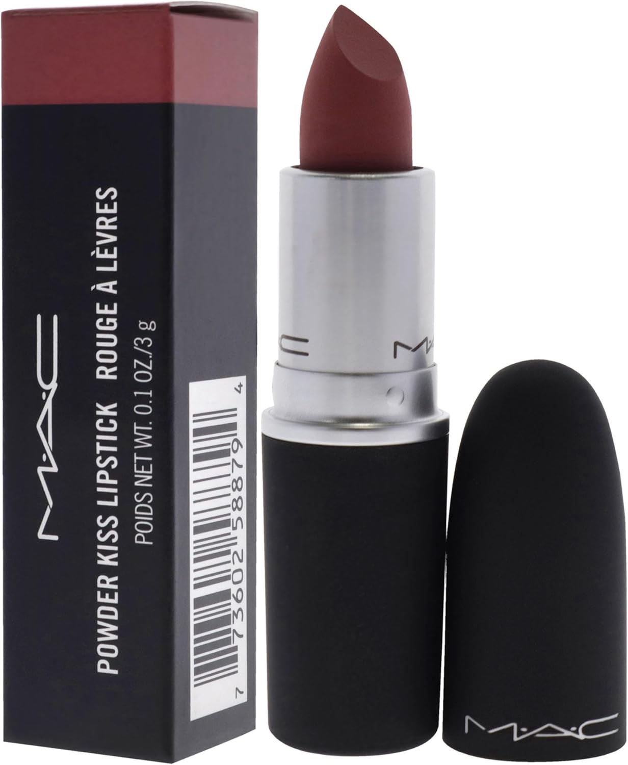 MAC Powder Kiss Lipstick, Brickthrough, 3 G - Marrakesh-Mere image number 4