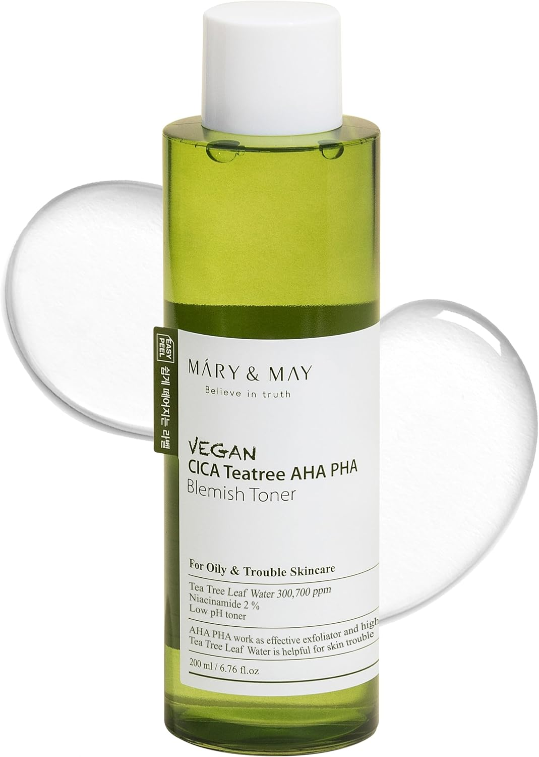 Mary & May Vegan Cica Tea Tree AHA PHA Toner 200 Ml image number 6