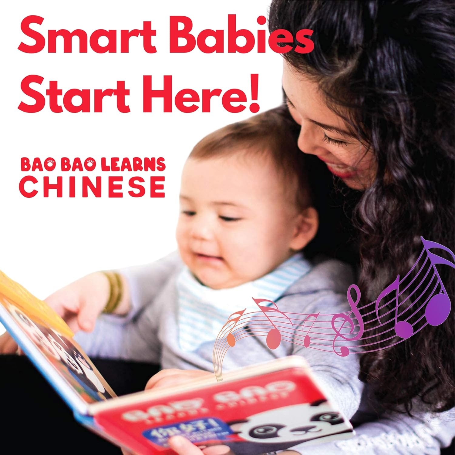 Bao Bao Learns Chinese Vol. 1 | Musical Chinese Book & Bilingual Toy Gift for Babies & Toddlers; Learn Chinese Nursery Rhymes for Kids; Mandarin Chinese Board Book for Learning Chinese image number 5