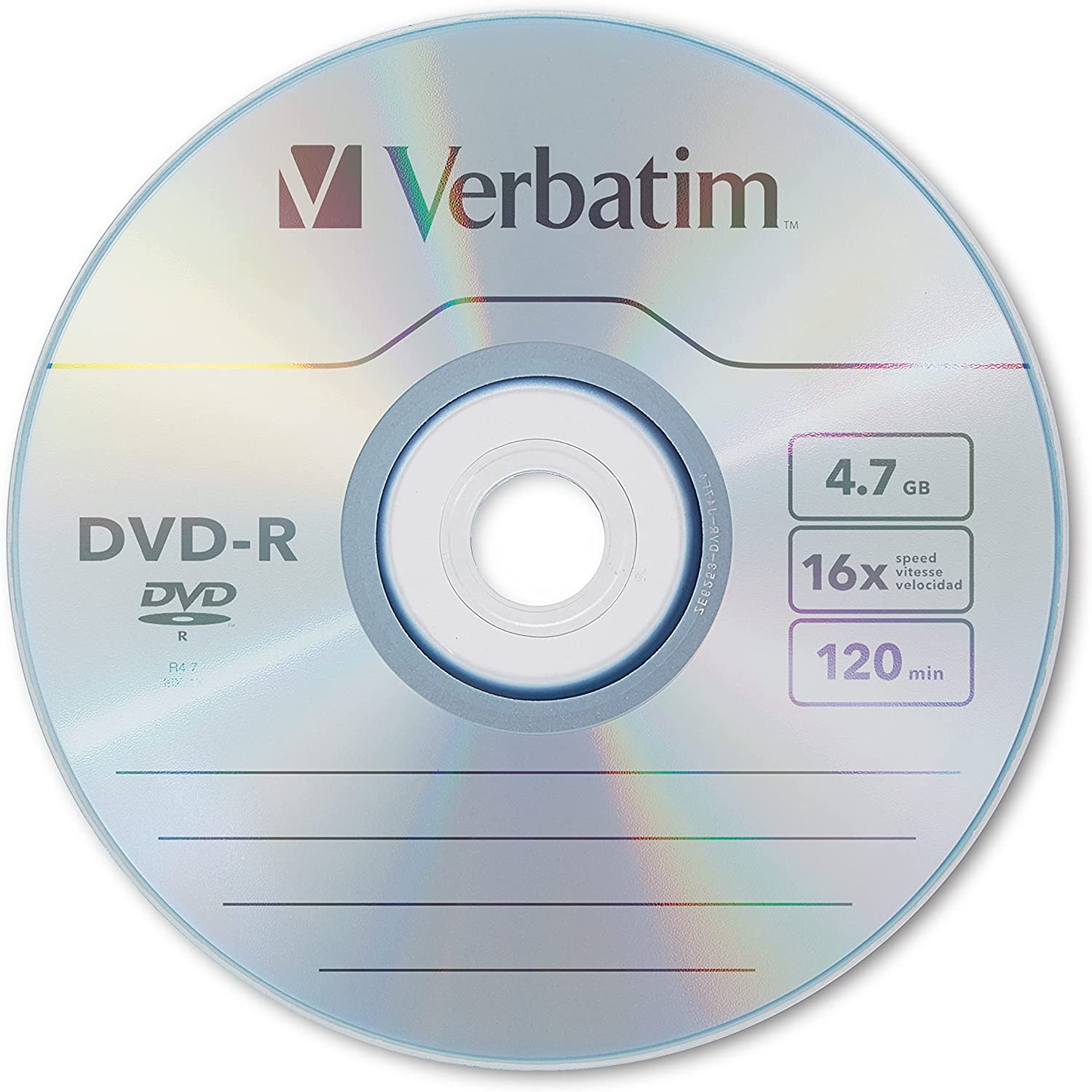 Verbatim 4.7GB up to 16X Recordable Disc DVD-R (25-Disc Spindle) 95058