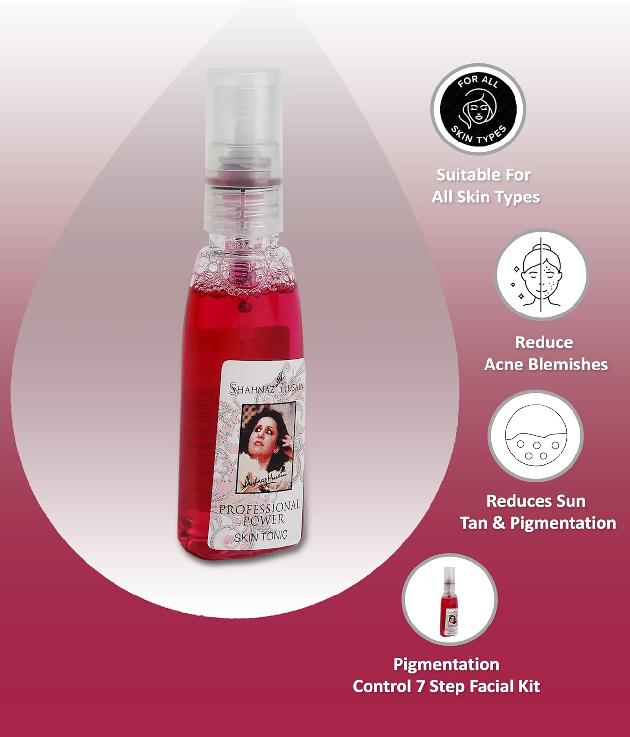 Shahnaz Husain Professional Power Pigmentation Control Facial Kit (48G) for Face & Neck, Unisex, Pigmentation Correction image number 3