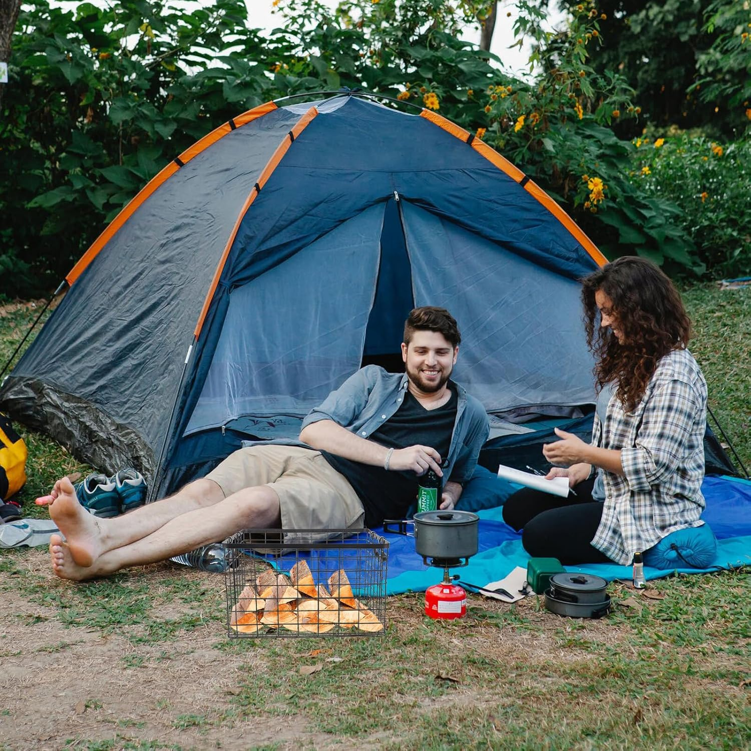Gadpiparty Large Rustic Firewood Storage Basket with Foldable Handle Non-Slip Iron Log Carrier for Outdoor and Indoor Wood Organization Weather-Resistant Firewood Organizer Medium Gold