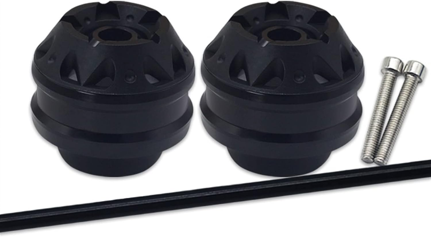 Motorbike Frame Sliders for Y┐Amaha MT-07 Tracer XSR700 MT07 TRACER XSR 700 Motorcycle Rear Front Wheel Fork Axle Sliders Crash Protector Pad Accessories (Color : Black, Size : Front) image number 3