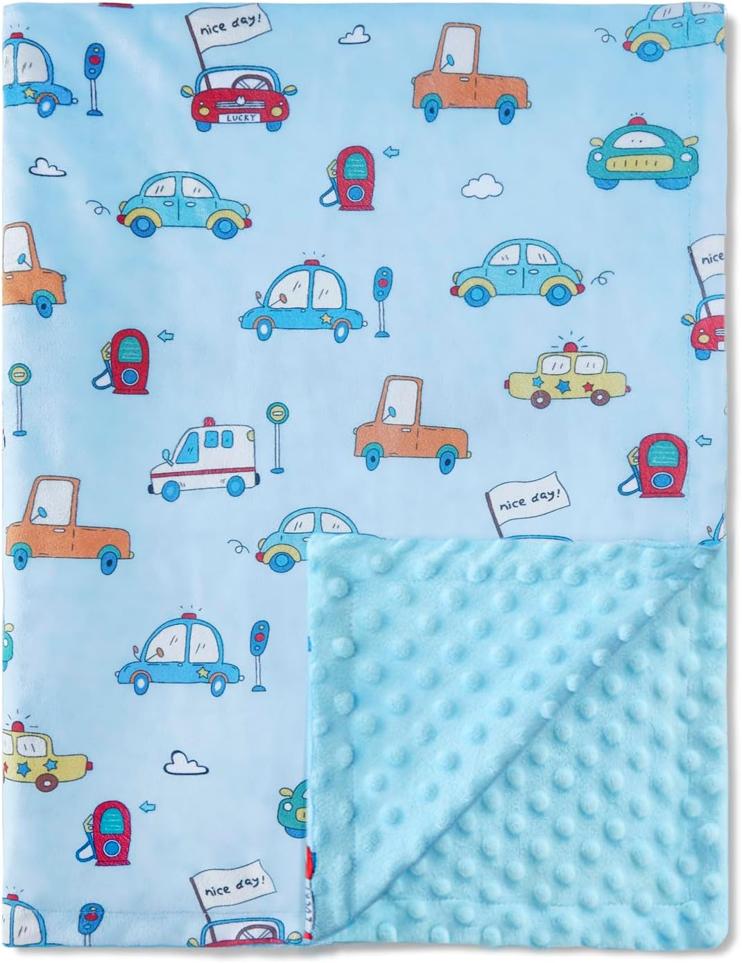 QSTEHEML Baby Blankets Neutral for Boys Girls,Super Soft Nursery Minky Blanket Unisex, Baby Gifts Double Layer with Dotted Backing, Newborn Blankets for Crib Stroller(Bee, 30 * 40Inch)
