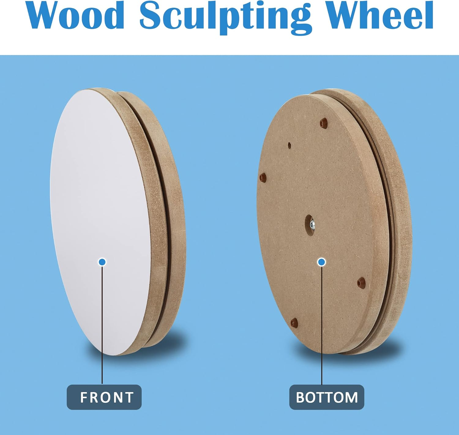 Falling in Art Wood Pottery Sculpt Banding Wheel, Turn Table for Painting and Crafting, 12 Inches Diameter image number 4