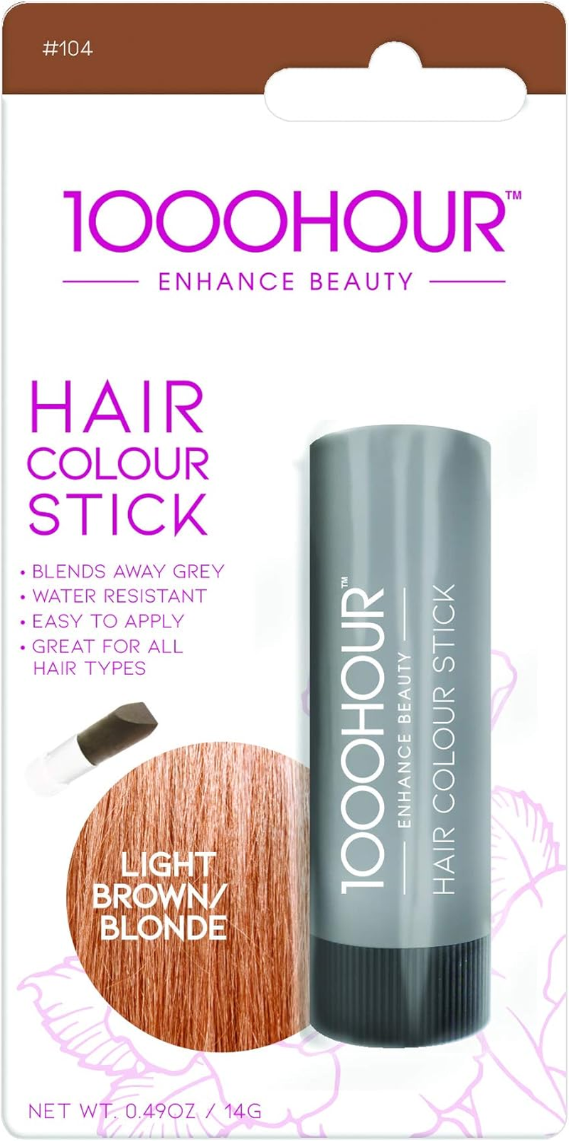 1000 HOUR Hair Colour Stick, Medium Brown, 14 G image number 2