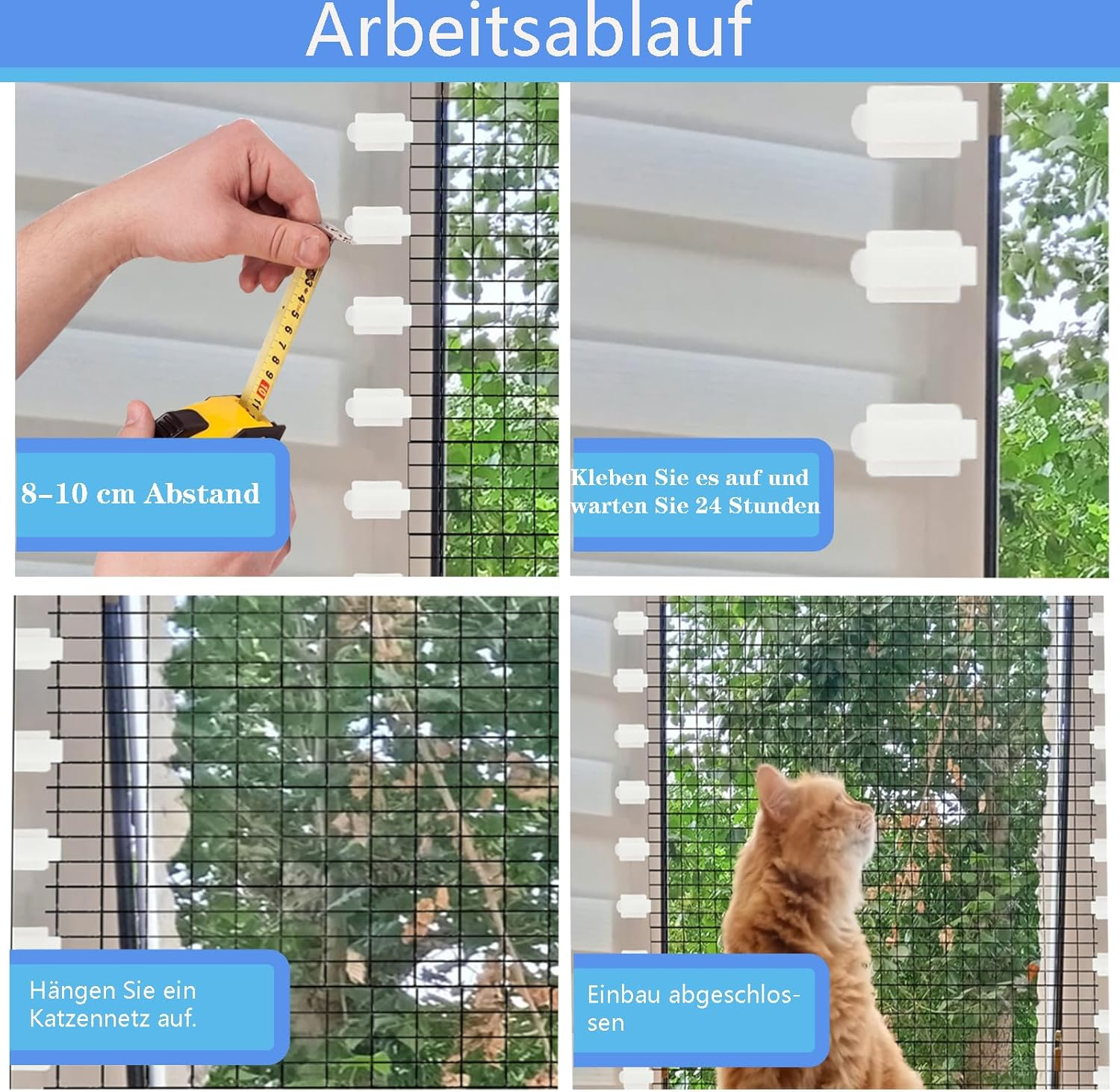 JUGGPENG Suitable for Cat Net Balcony