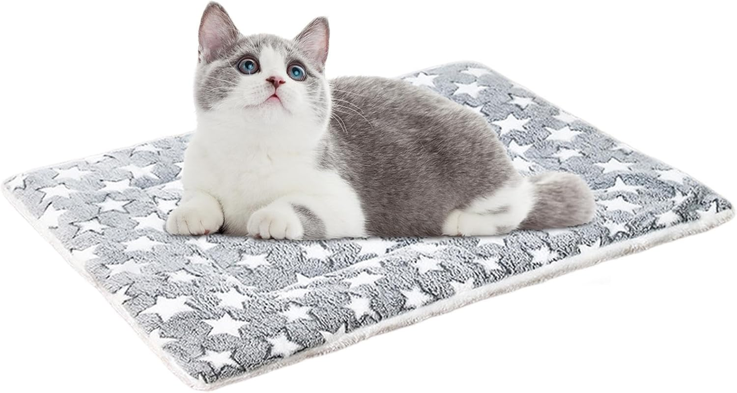 Qkbuza Warm Dog Bed for Winter,Warming Pet Bed - Self-Warming Cat Bed Pad, Thermal Cat and Dog, Cat Warmer Mat for Indoor Cats