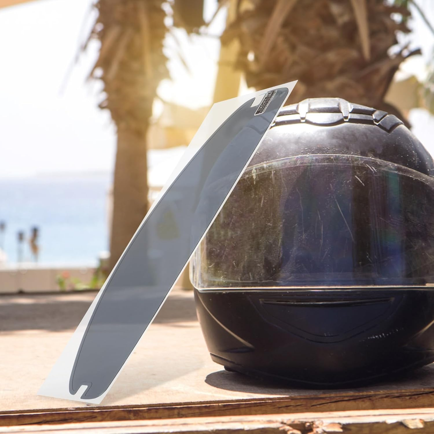 HAPINARY Anti-Fog Rainproof Film for Motorcycle Helmet Visor UV Protection Nano Coating Sticker Anti-Glare Patch Easy Installation Helmet Accessory for Clear Riding Safety