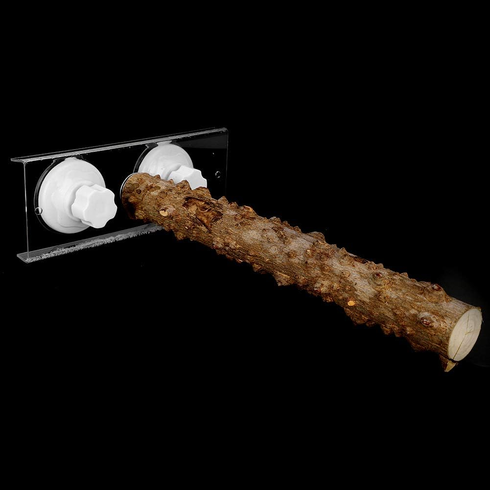 Bird Shower Perch, Pet Standing Rod, Non-Slip Birds for Parrots, Wood Bird Perches for Parrot, Wooden Bird Parrot Stand Branches Parakeet Cage Perch Accessories image number 1