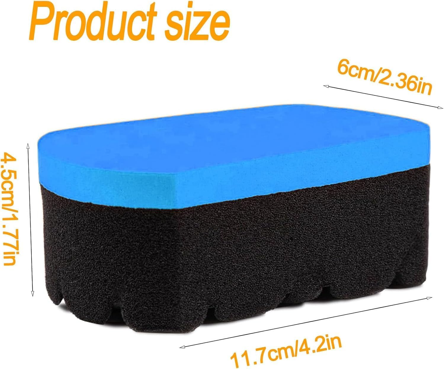 Tire Shine Applicator Pads, 4Pcs Car Detailing Foam Sponge Pads Set,Tire Shine Applicator Pads Perfect for Tire Polish Applicator image number 4