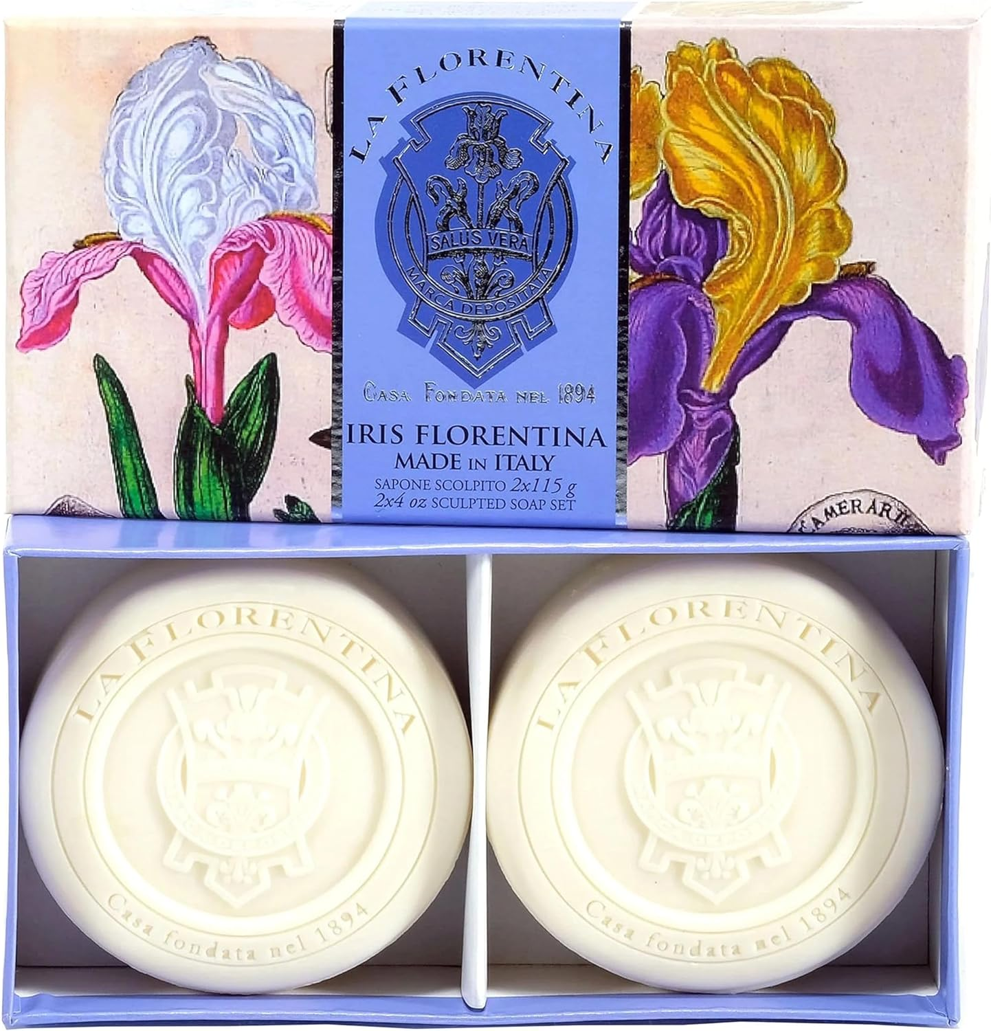 La Florentina round Soap 2X115G Mixed - Pay for 5Pcs Get 6Pcs