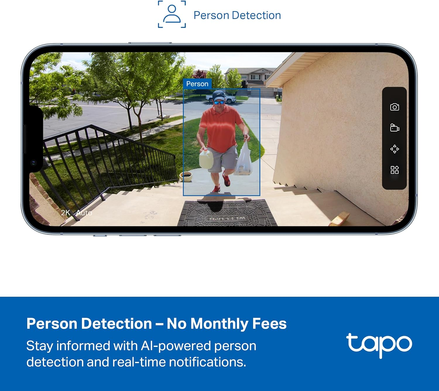 Tapo Outdoor Security Camera Wireless, 1080P, up to 180 Days Battery, Free Person Detection, Color Night Vision, Sd/Could Storage, Alexa & Google Assistant Compatible, Ideal for Homeowners(C400) image number 4