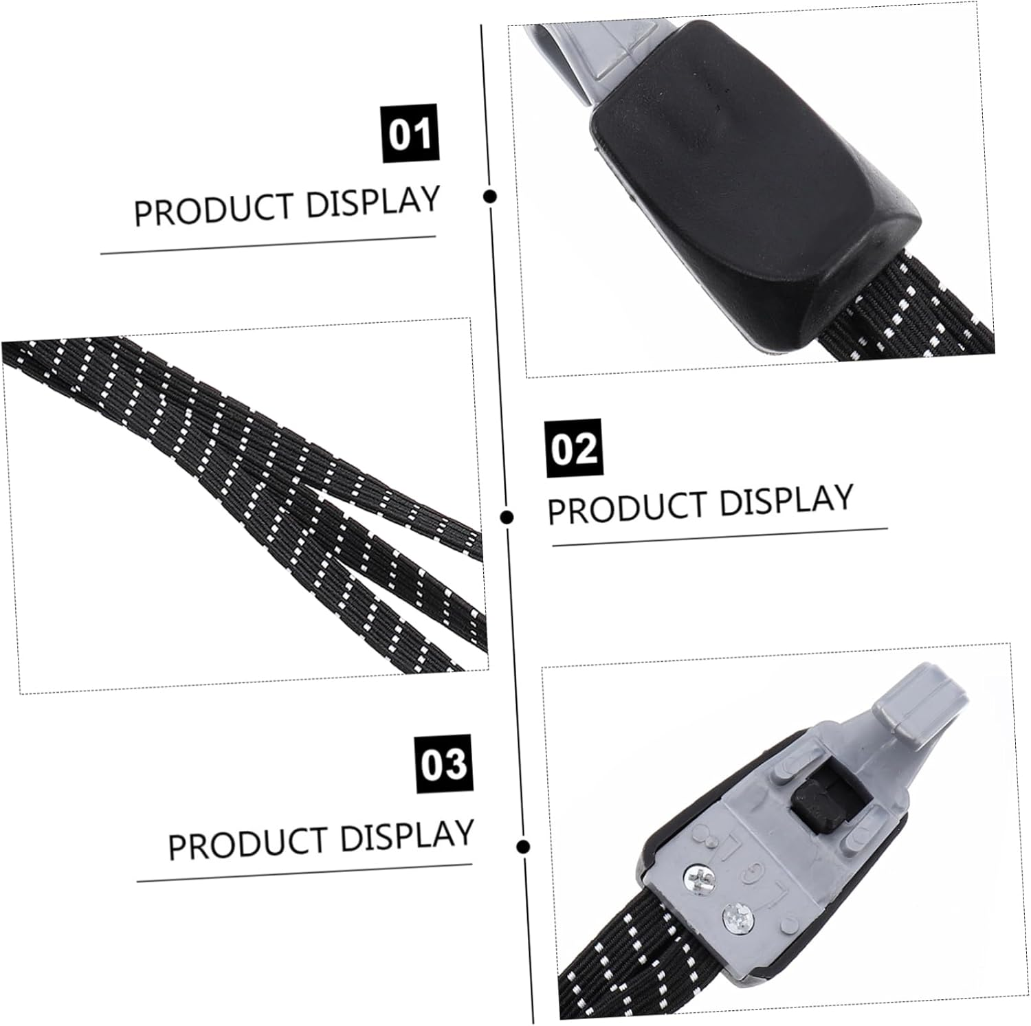 ANDRESLAD 5Pcs High Strength Performance Sturdy Elastic Straps for Luggage Bike Strapping Rope image number 1