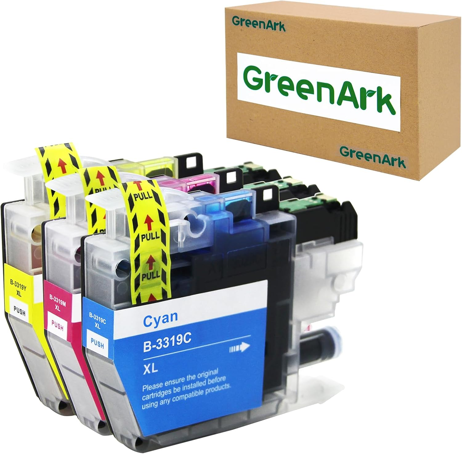 Greenark LC3319XL Ink Cartridges Replacement for Brother LC 3319XL LC3319 3317 for Brother MFC J5330DW J5730DW J6530DW J6730DW J6930DW Printer (CMY)