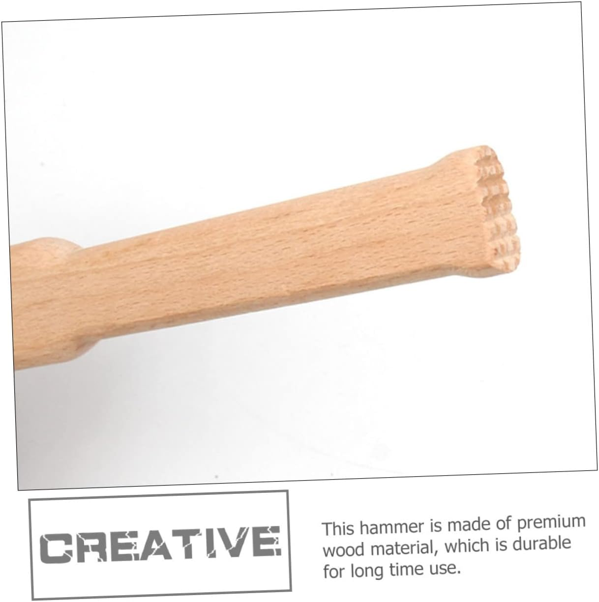 WHAMVOX Diy Wood Hammer Wooden Mallet for Woodworking and Leather Carving Beech Wood Carpenter'S Mallet Hand Tool for Craft and Stamping image number 5