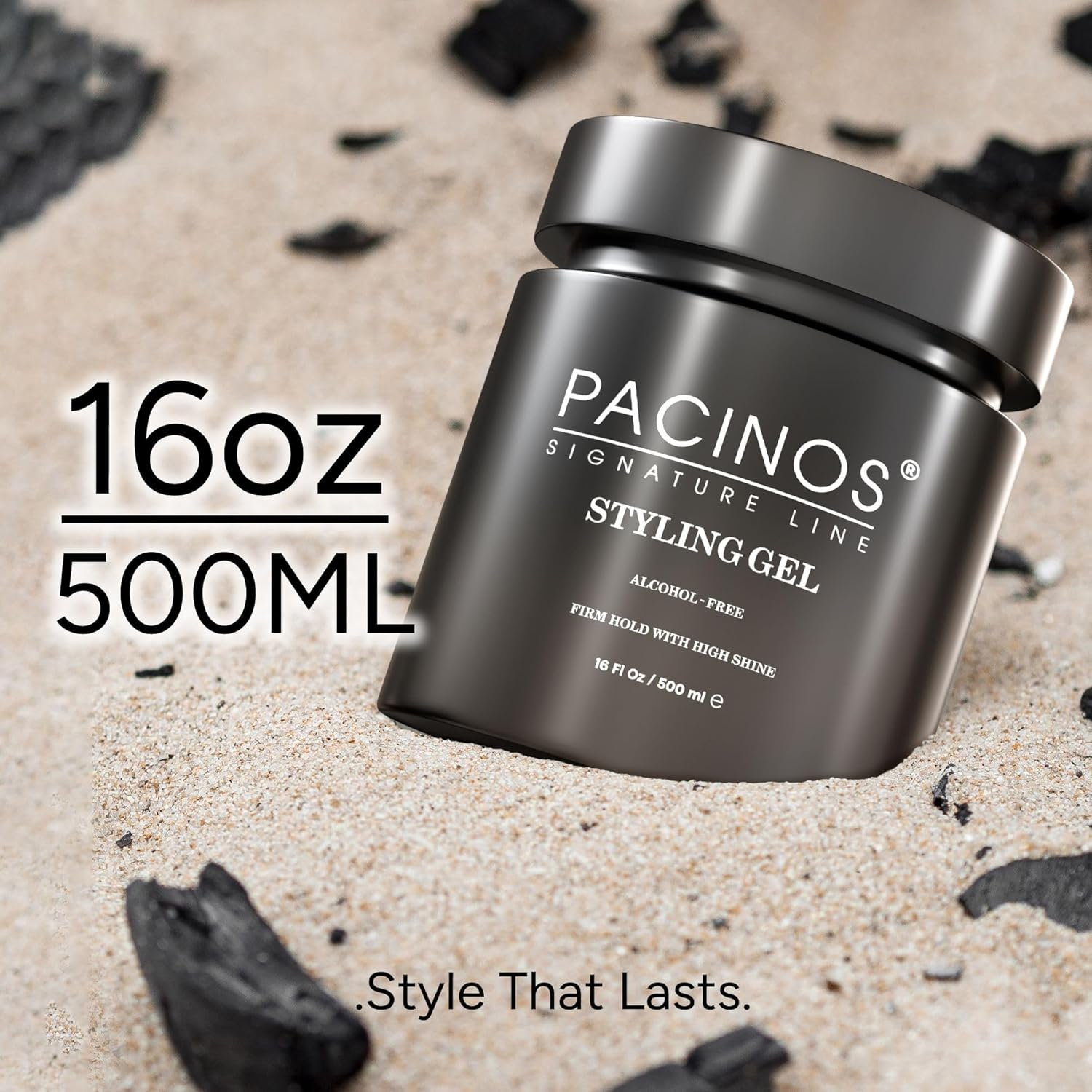 Pacinos Hair Styling Gel 500 Ml &ndash; Men'S Hair Gel &ndash; Strong Hold &ndash; No Gluing and No Residue &ndash; Alcohol Free &ndash; Fresh Fragrance &ndash; Hair Gel &ndash; Wet Hair Look &ndash; Water-Soluble Formula image number 2
