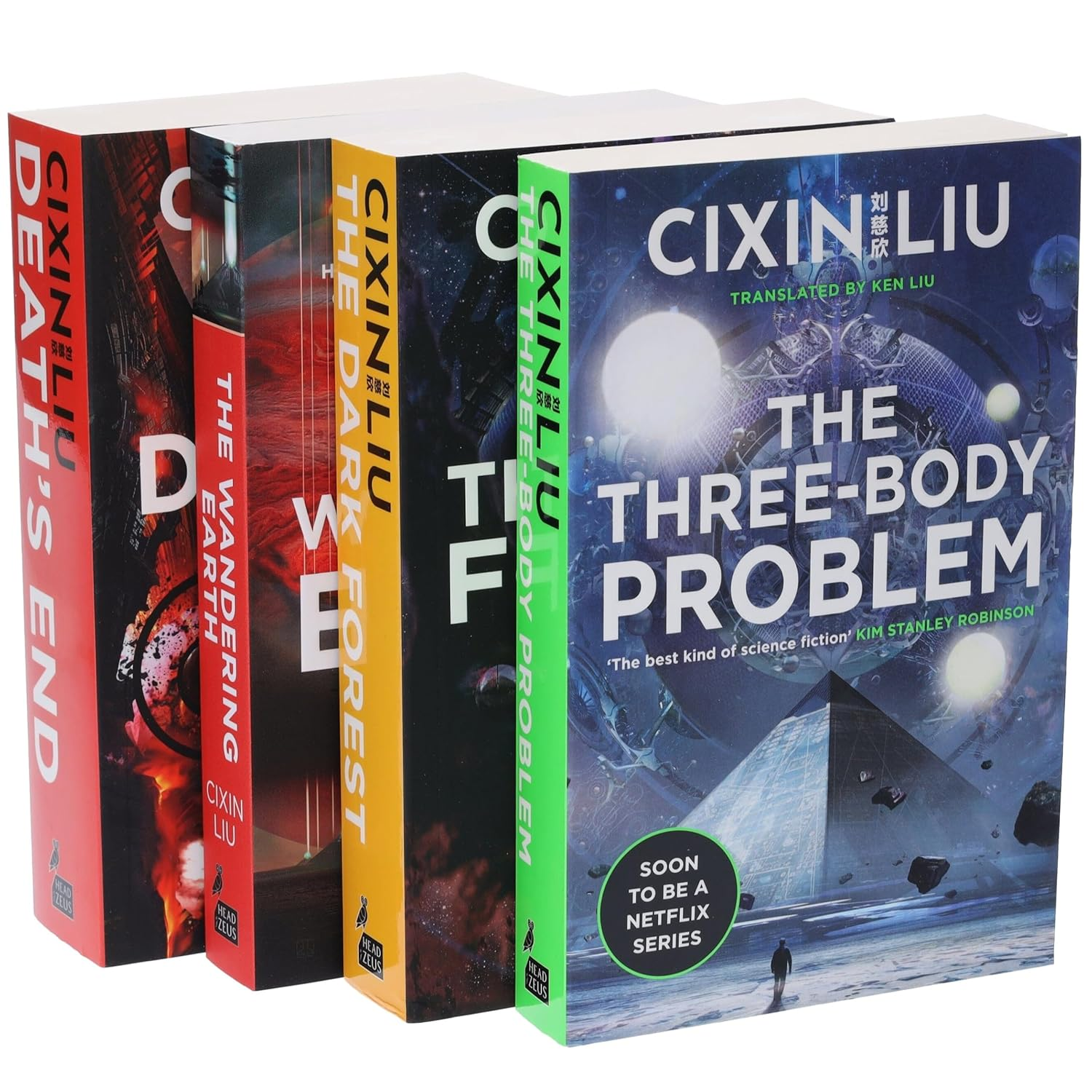 Cixin Liu Three Body Problem 4 Books Collection Set (The Three-Body Problem, the Dark Forest, Death'S End, the Wandering Earth) image number 1