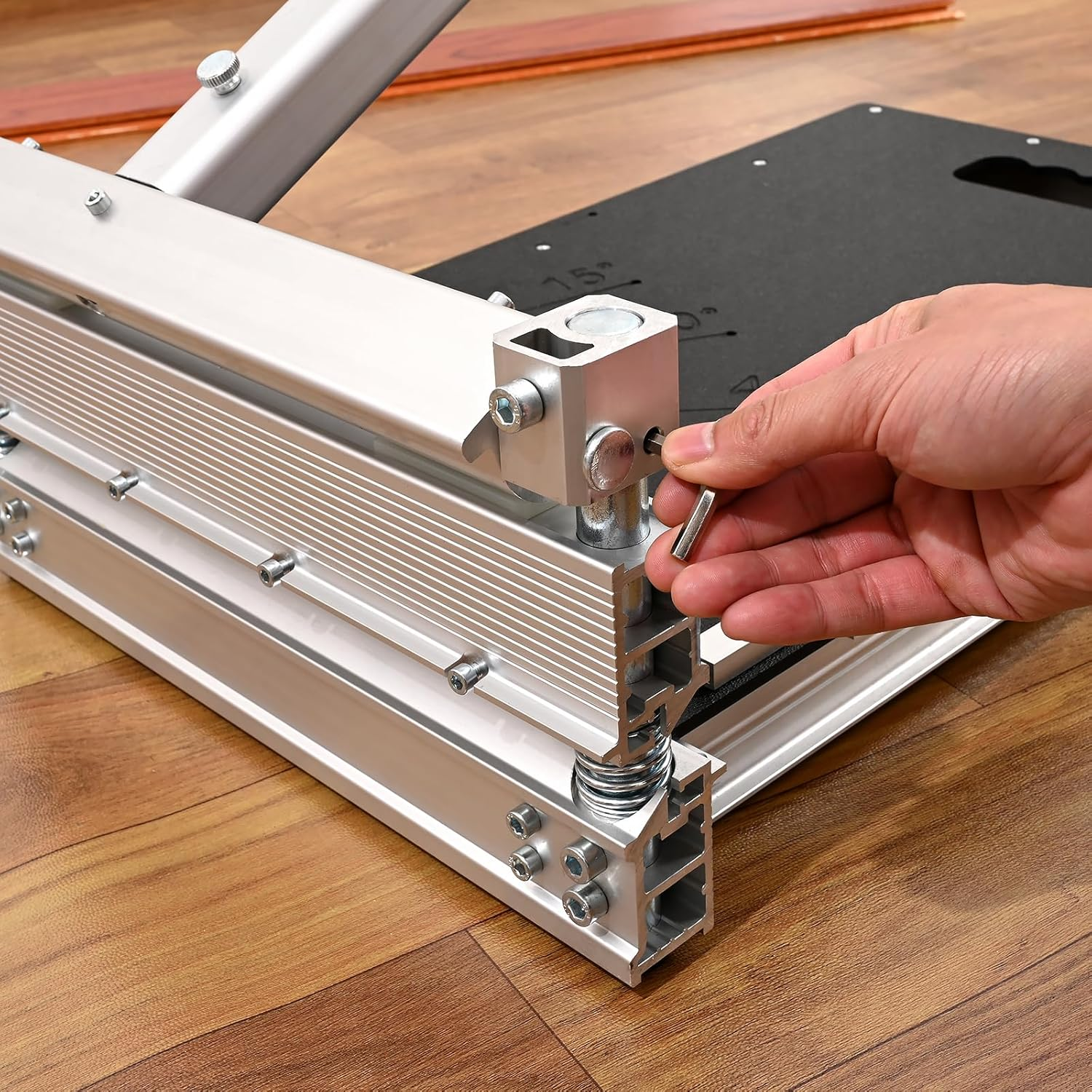 13-Inch Floor Cutter - Cuts Laminate, Vinyl Plank, LVT, SPC, WPC, Engineered Hardwood & More, up to 18Mm Thick, Precision Angle Cuts, No Electricity Needed, Easy to Use image number 1